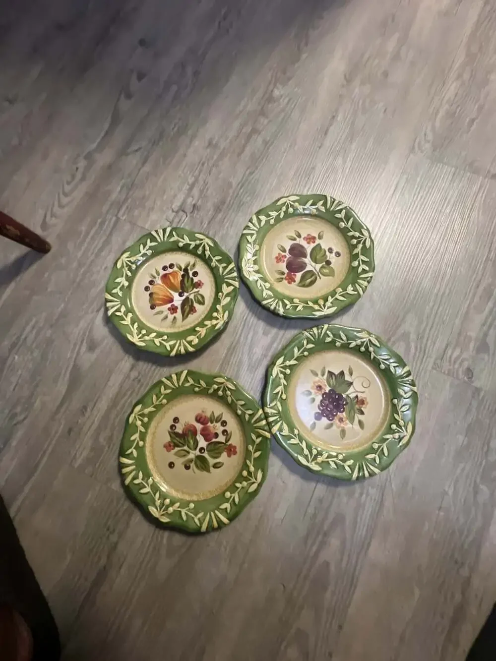 Certified International La Toscana Salad/Dessert Plates .Set of 4